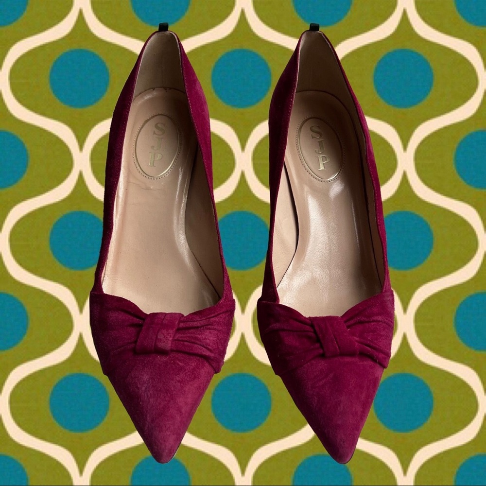 SJP by Sarah Jessica Parker Hot Pink Suede Heels